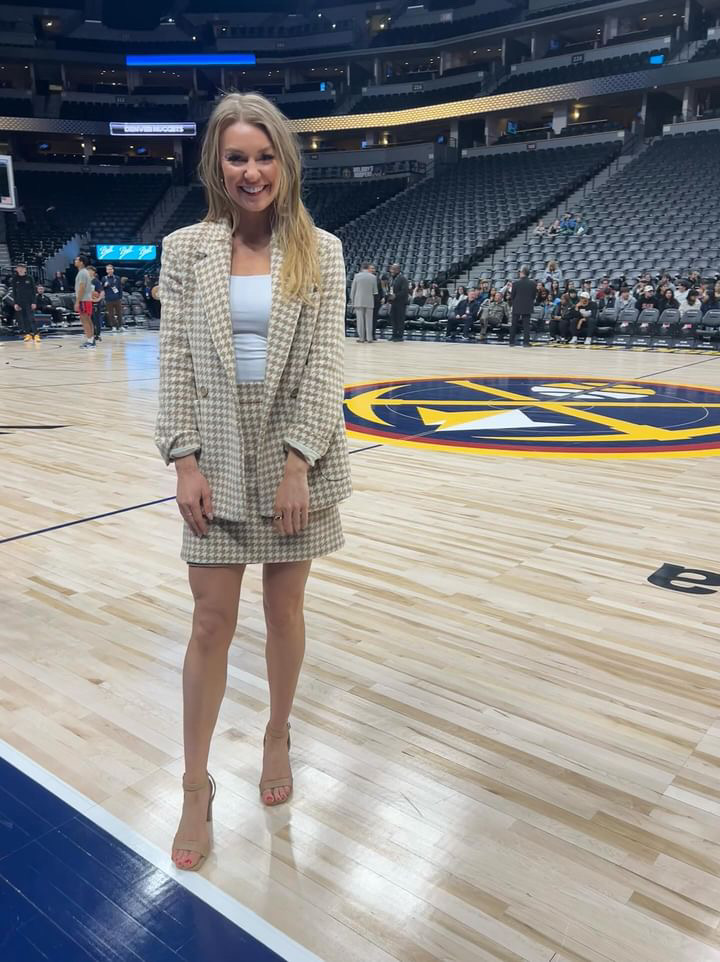 Katy Winge Brings The Runway To The Nuggets Court And Altitude Tv