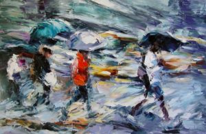 Crossing Busy Street.Agrich.24x36