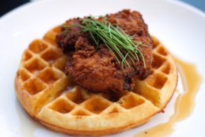 central bistro chicken waffles