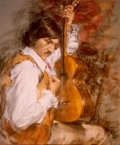Painting of Rene Heredia by Ramon Kelly - Image Courtesy of Rene Heredia