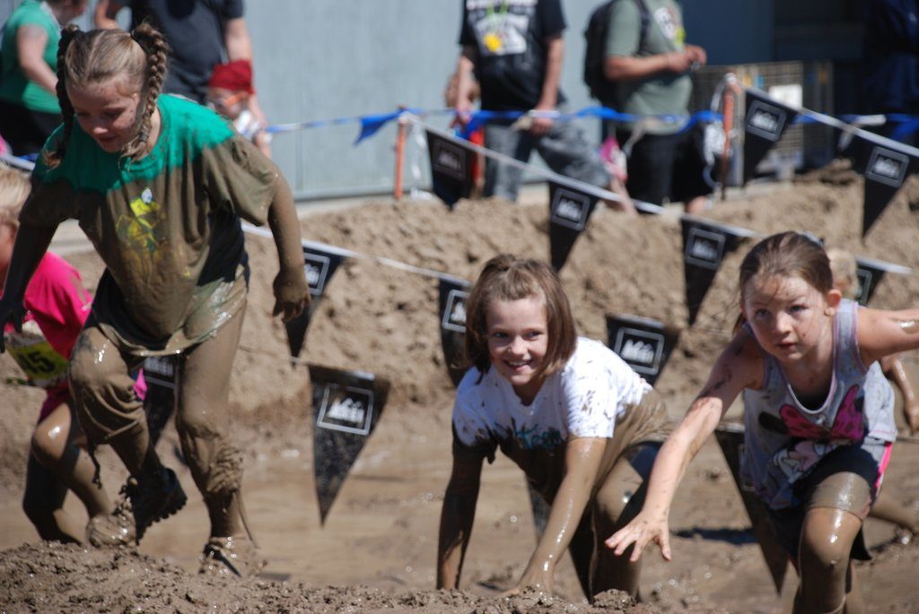 Kids enjoying the mud fun. Photograph by Paige Osborn