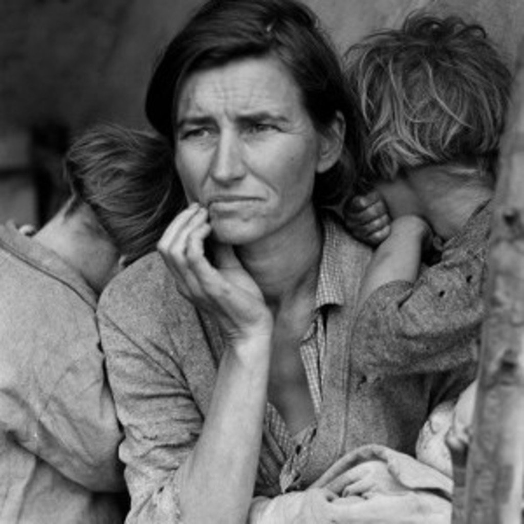 Detail of a Dorothea Lange photograph Courtesy of the Library of Congress