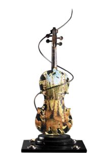 Painted Violin - Dave Reiter - back view