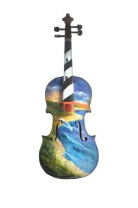 Painted Violin - Kate Wyman - front view