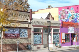 Businesses and real estate line Welton Street, an area the Five Points Business District hopes to be an alternative to Lodo. 
