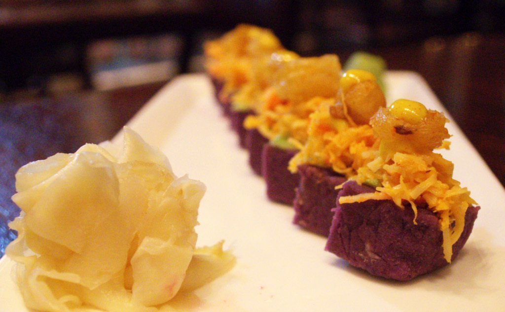 Zengo's Test Kitchen explores cuisine from Peru to Malaysia, The Purple Potato Crab Sushi