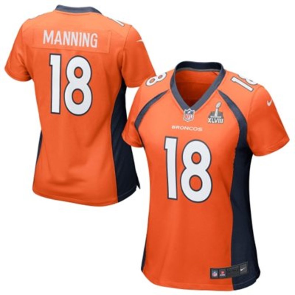 denver broncos super bowl jersey color