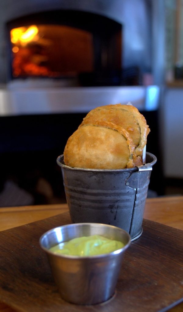 Fried Pickels at OAK, photo by Lindsey Bartlett