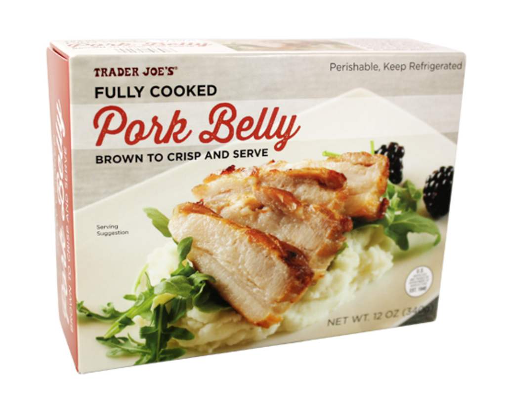 Fully Cooked Pork Belly, photo courtesy of Trader Joe's