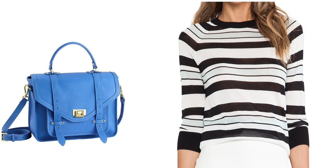 Gigi New York bag and ALC Sweater - On sale at Blush