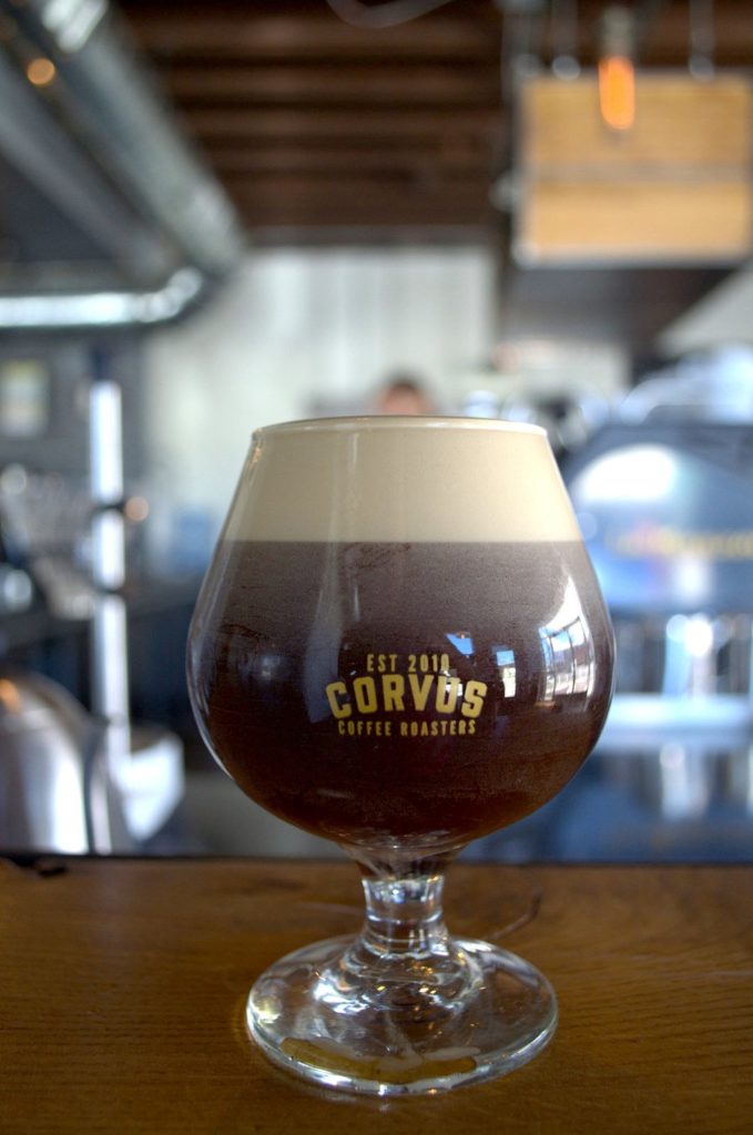 Corvus Coffee, Corvus Coffee Review, Cold Brew Coffee Denver, Nitro coffee Denver, Hopped Coffee Denver