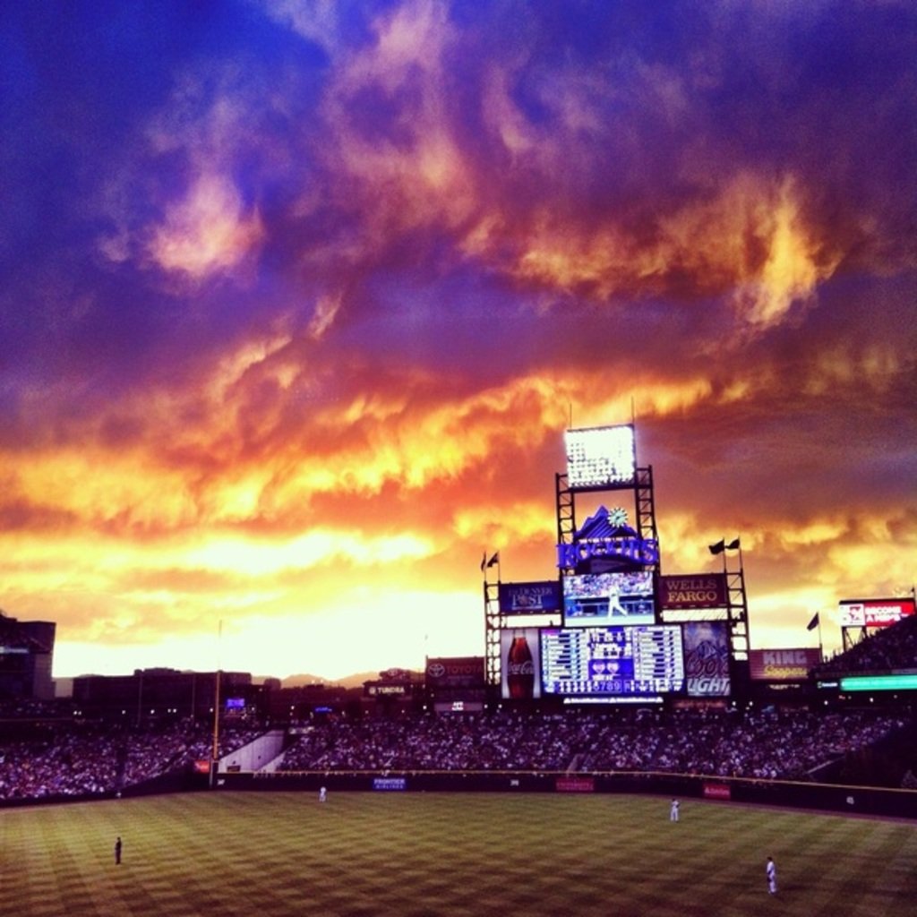 Coors Field Sunset photo-mobypicture.com