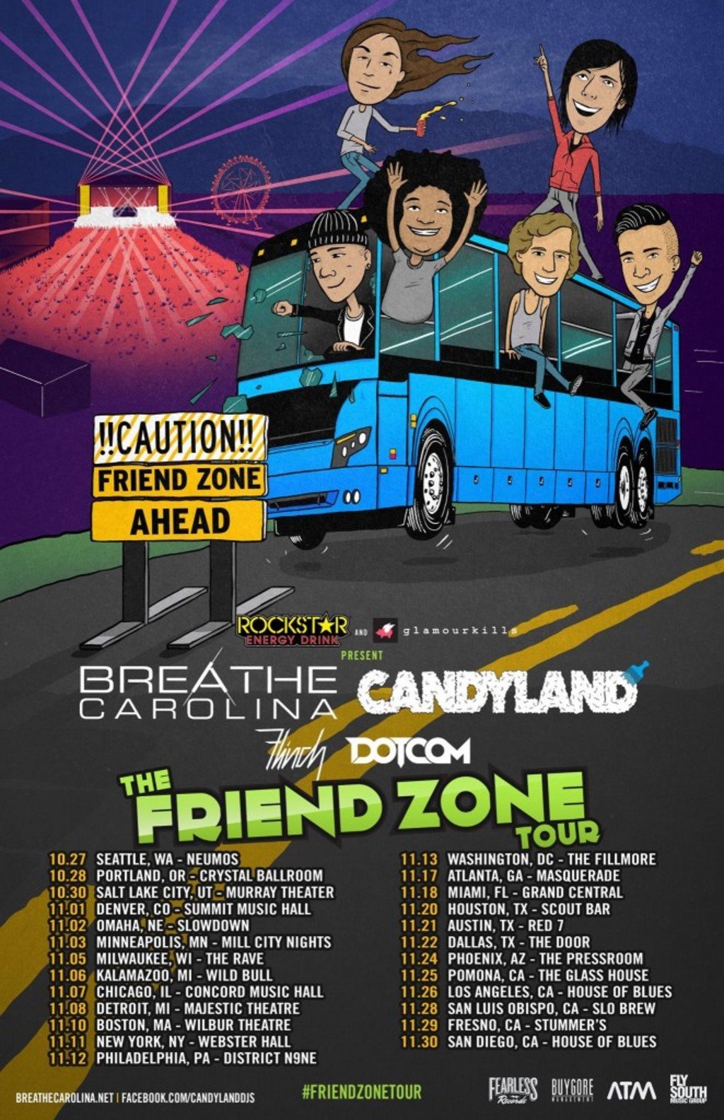 Breathe Carolina "The Friend Zone Tour"