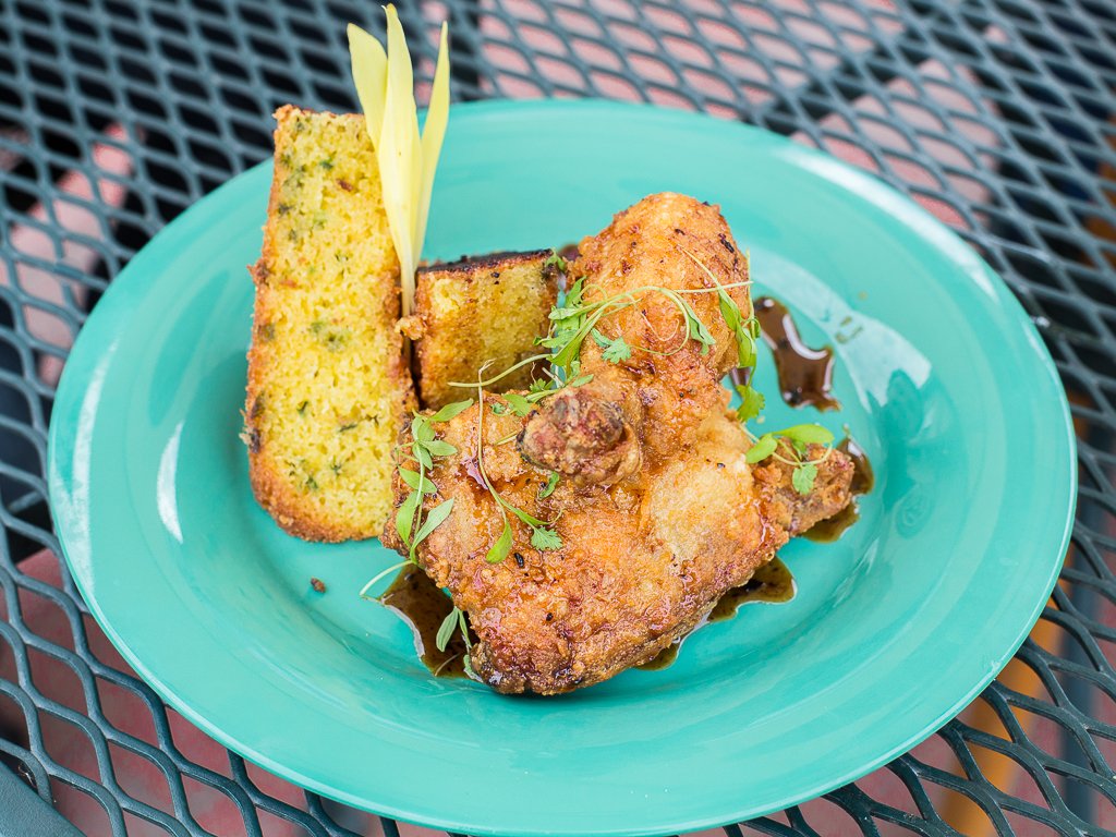 Gluten-free fried chicken at Bside. Photo by Camille Breslin