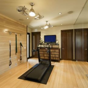 303 home gym wood floor