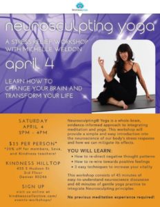 April 4 @ Kindness Yoga