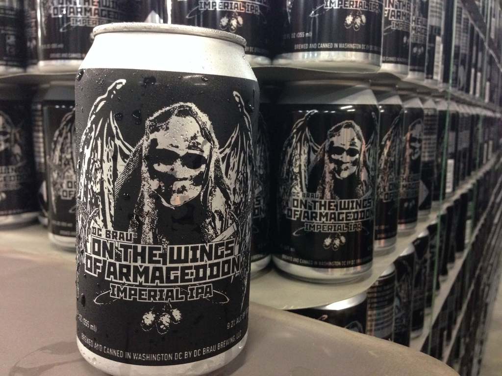 Cans of DC Brau's On the Wings of Armageddon. Photo courtesy of DC Brau Brewing Company.
