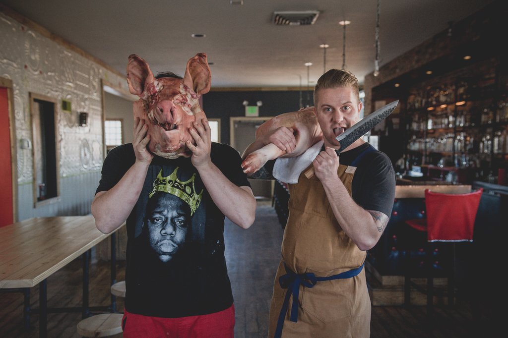 Rebel Restaurant owner and chef Dan Laisy (left). Photo by Glenn Ross.