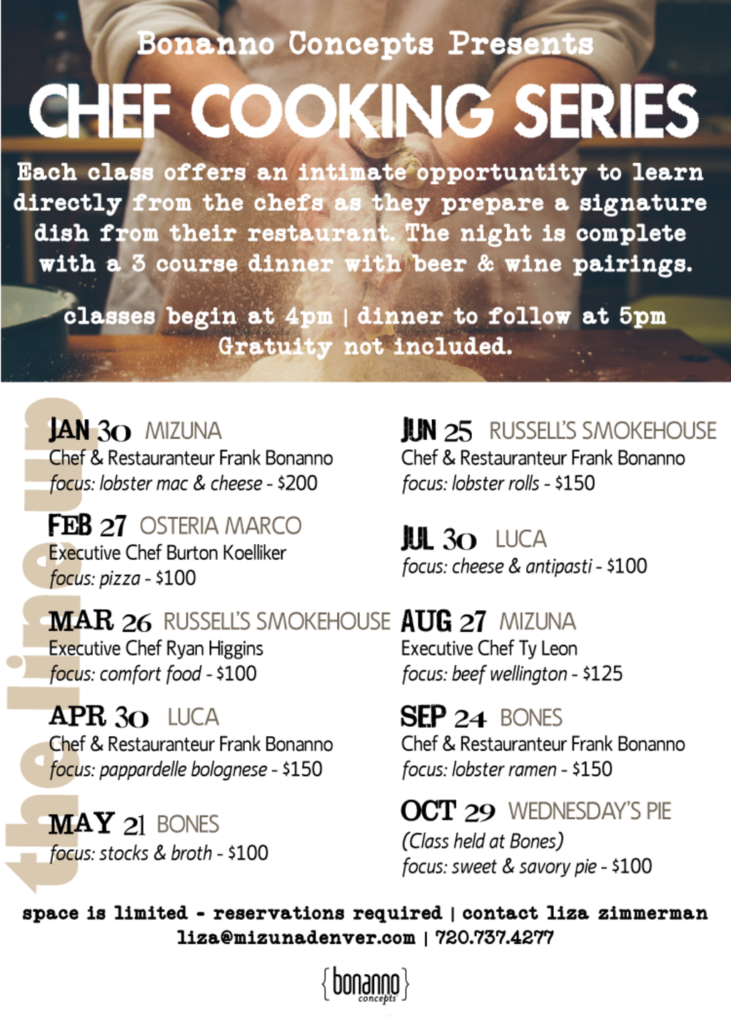 Make Famous Denver Dishes with Frank Bonanno’s New Cooking Class 303