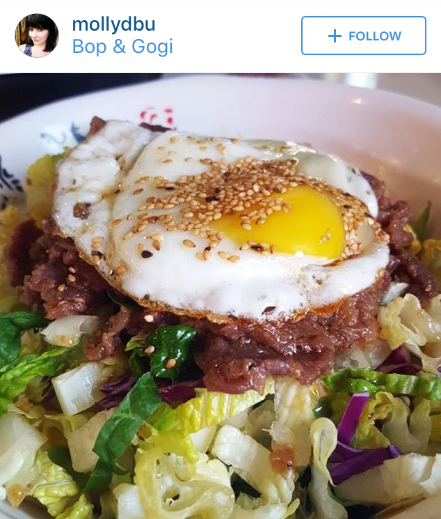 "When friends work nearby lunch time is so much more fun! Tried out Bop & Gogi today with @mandokristine - this is the beef #bibimbap and it's ???"