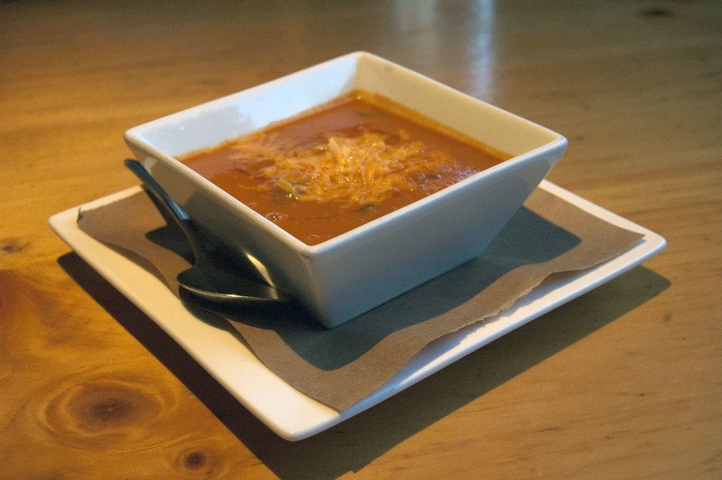 Tomato soup at Centro Latin Kitchen