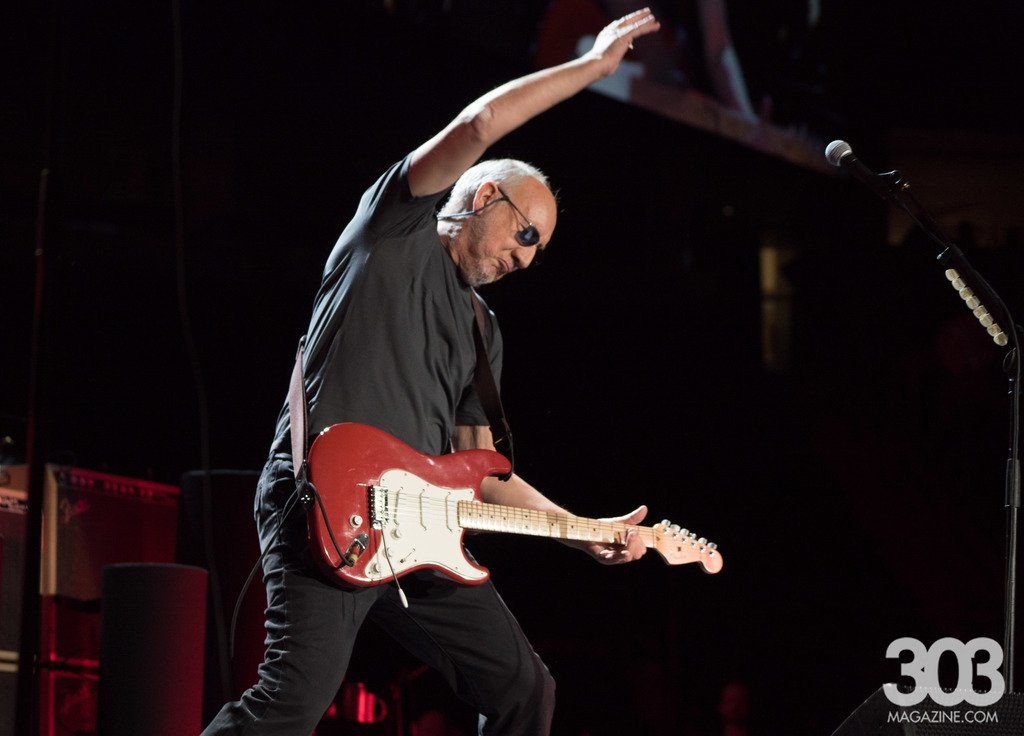 Pete Townshend showcases his guitar talents.