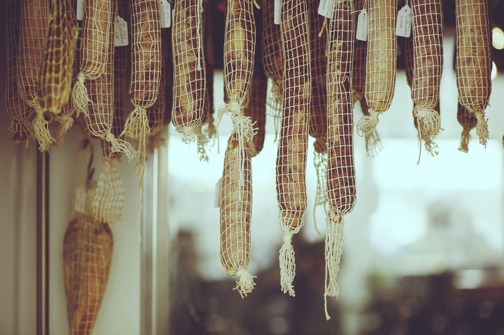 Dry-cured meats.