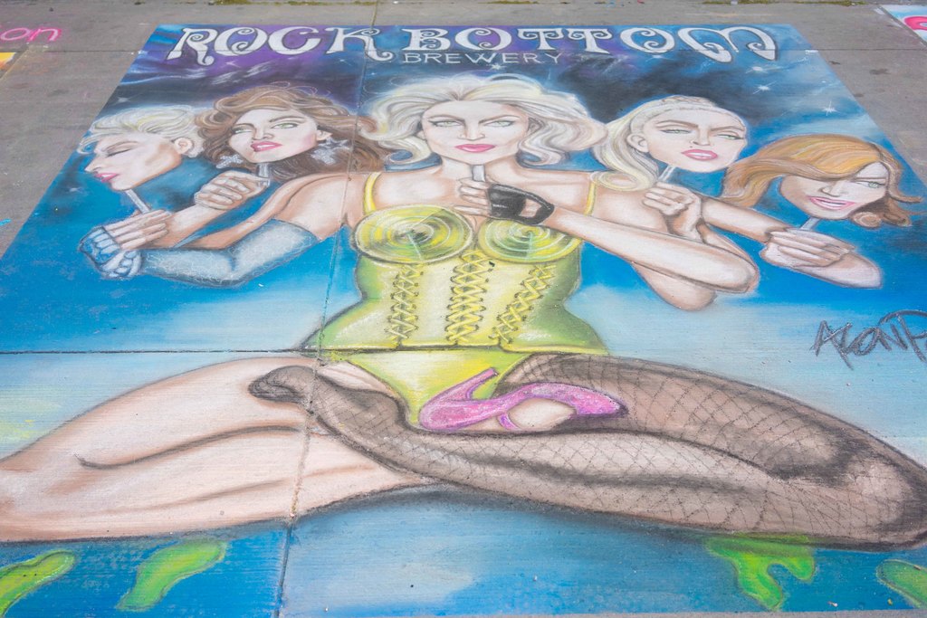 Madonna mural sponsored by Rock Bottom.