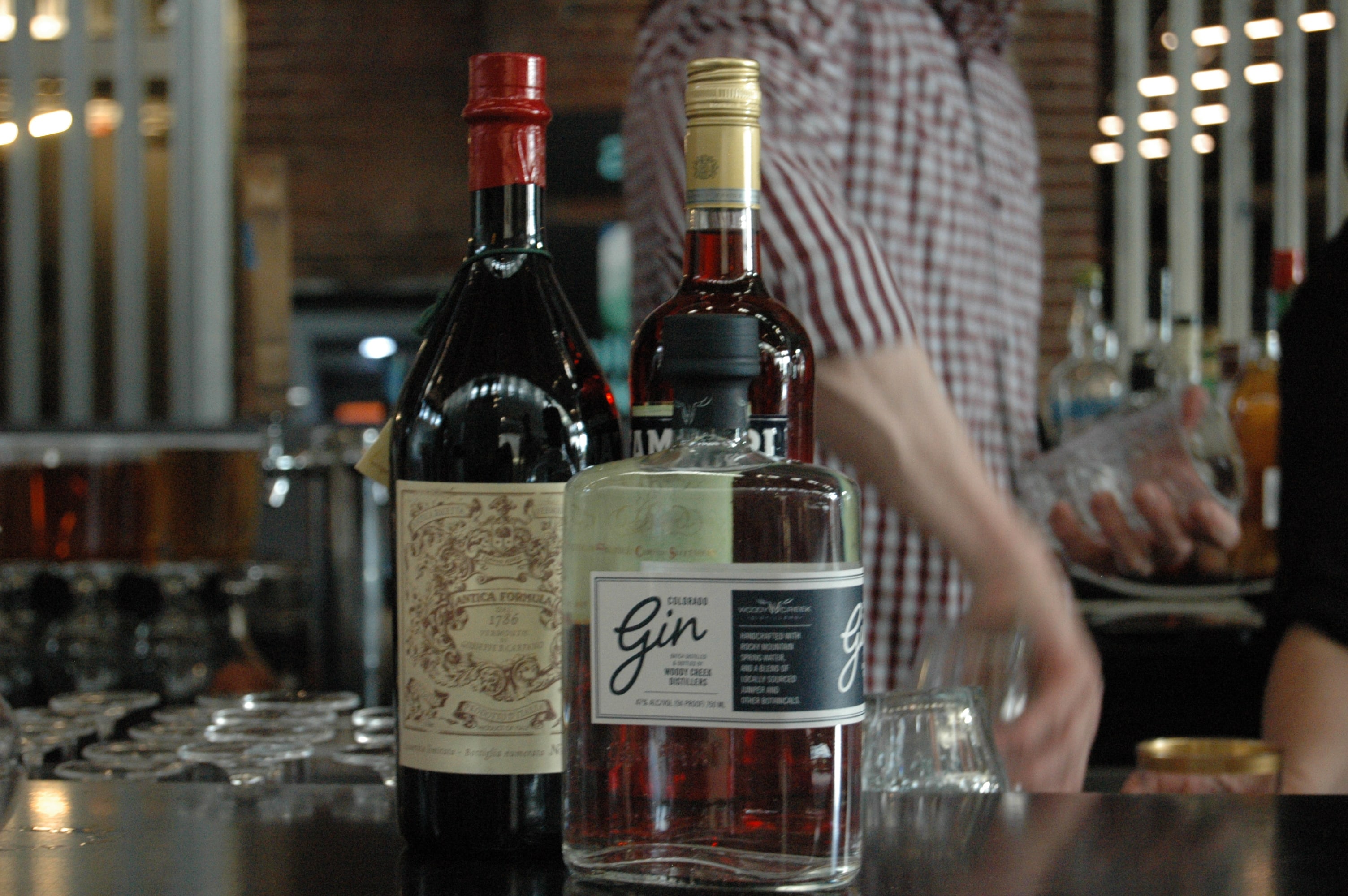 Woody Creek Distillers Gin, Antica Formula Vermouth, Campari. Available at the Proper Pour. 
