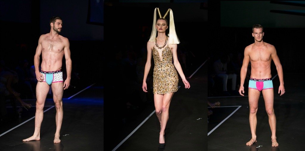 Both male and female models walked the ruwway