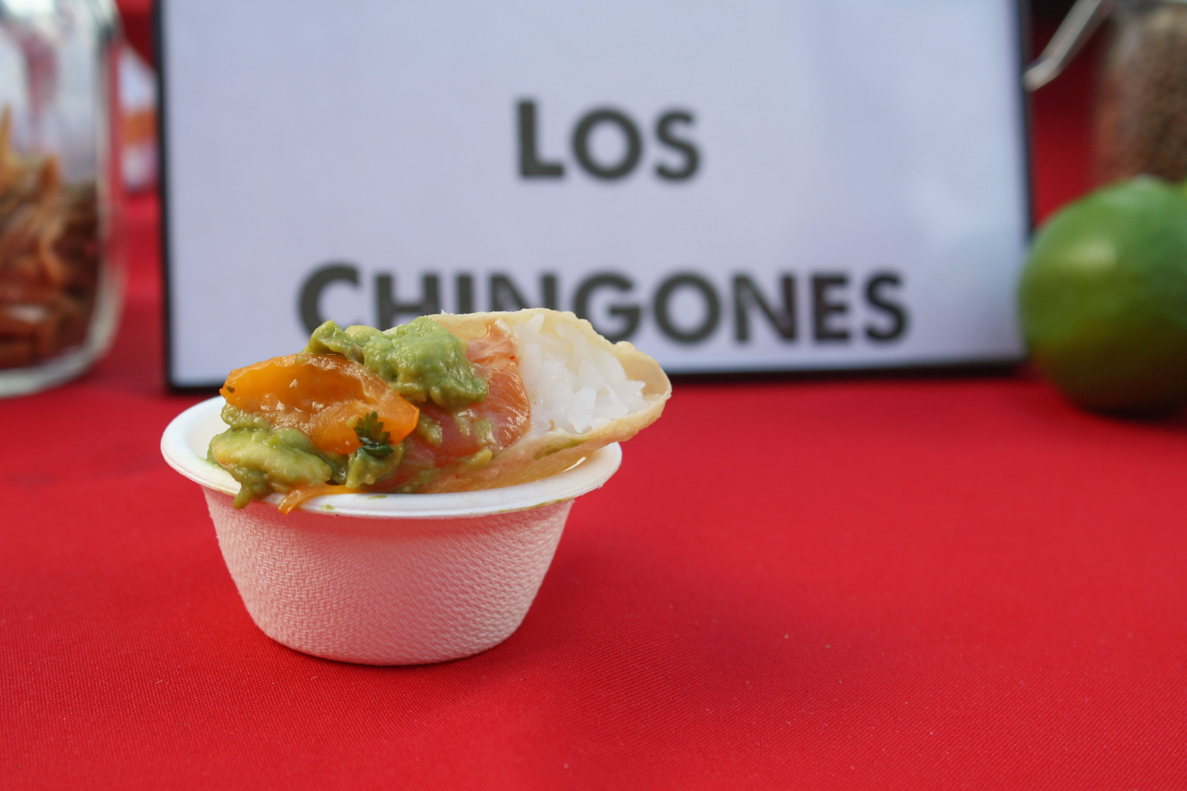 Sushi taco from Los Chingones. 