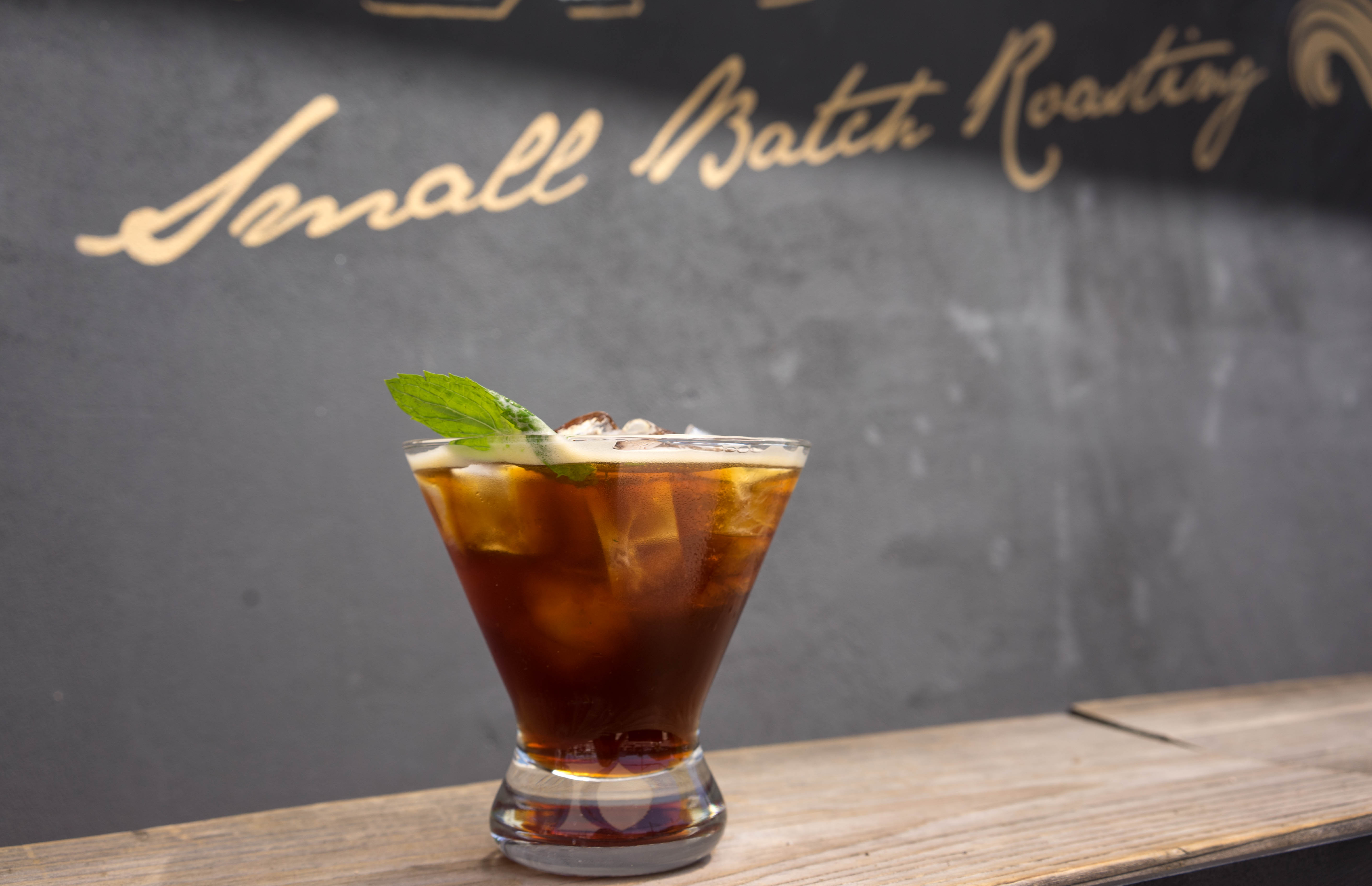 The Secale Smash ($5.50) made with Whiskey Cold Brew aged in Laws Secale Barrels, blueberry, sage and citrus.