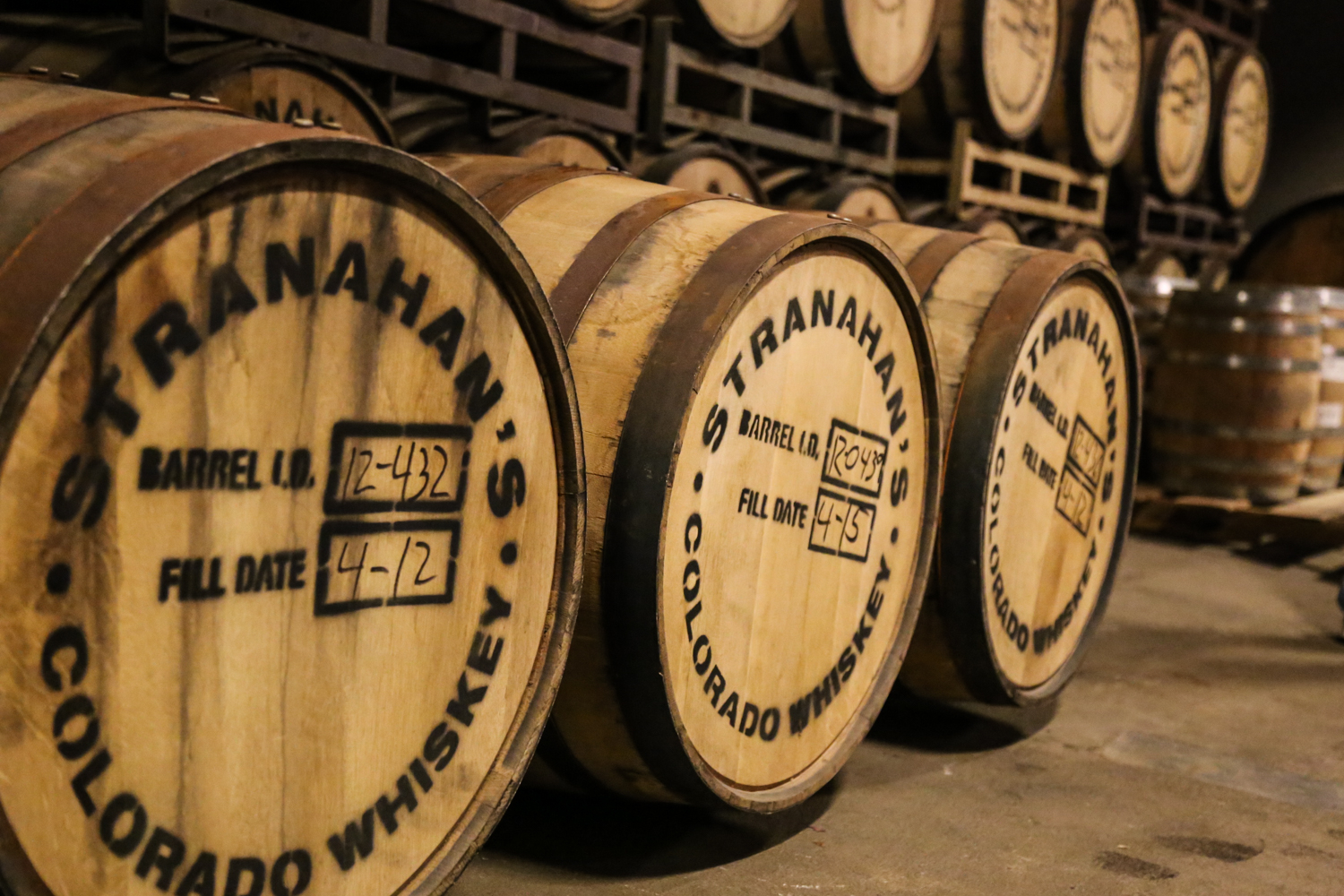 Stranahan's whiskey barrels. All photography by Brent Andeck.