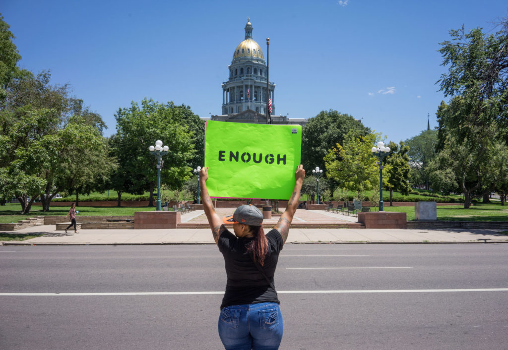 [PHOTOS] Anti-Police Brutality Protests Merged Today at Civic Center ...