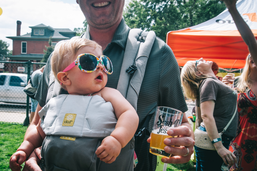 Dads, babies, and beer. 