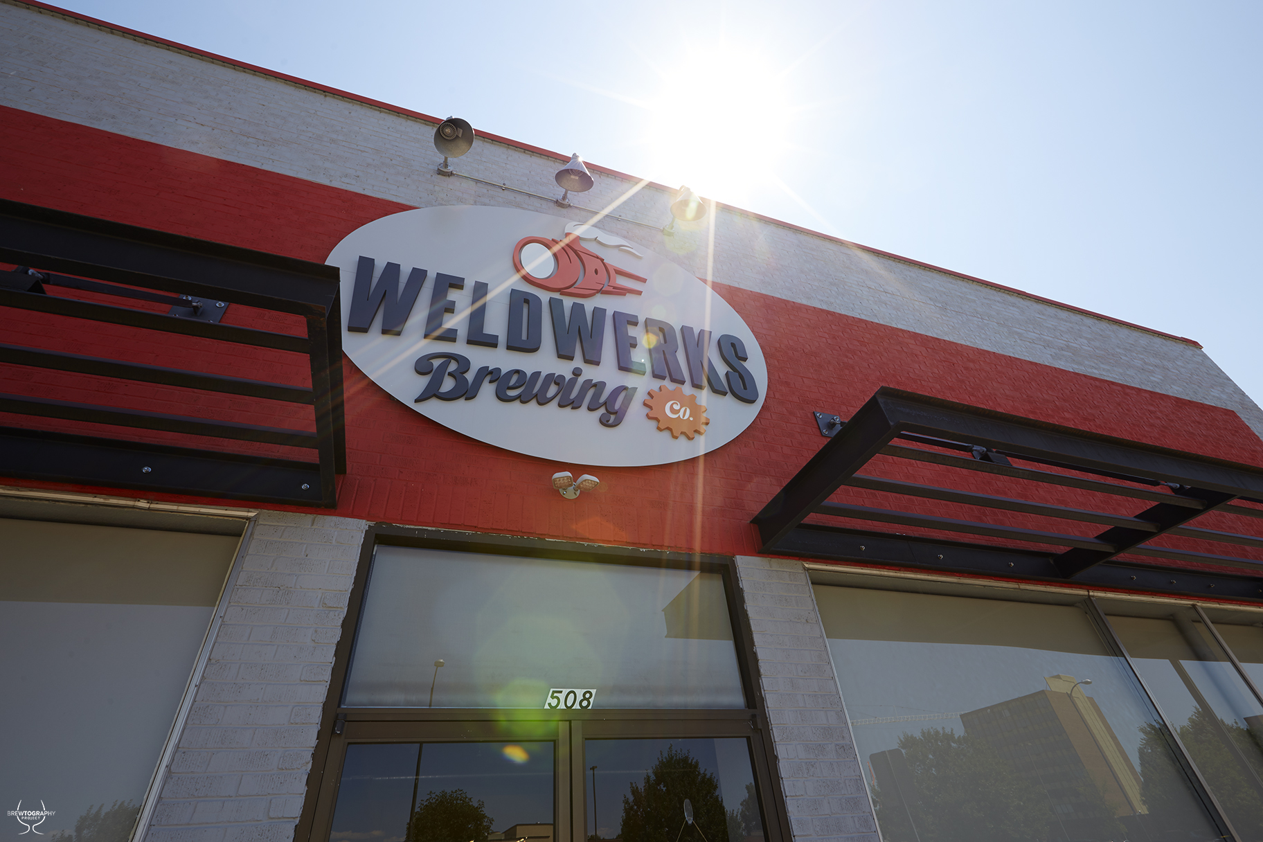 Exterior view of WeldWerks Brewing in Greeley, CO. Photo courtesy of Dustin Hall of Brewtography Proejct.