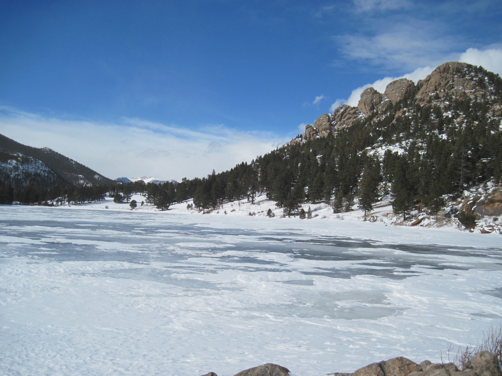 Lily Lake, Rocky Mountain National Park, winter, hikes