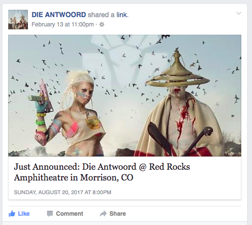 Die Antwoord, Red Rocks, 303 Magazine