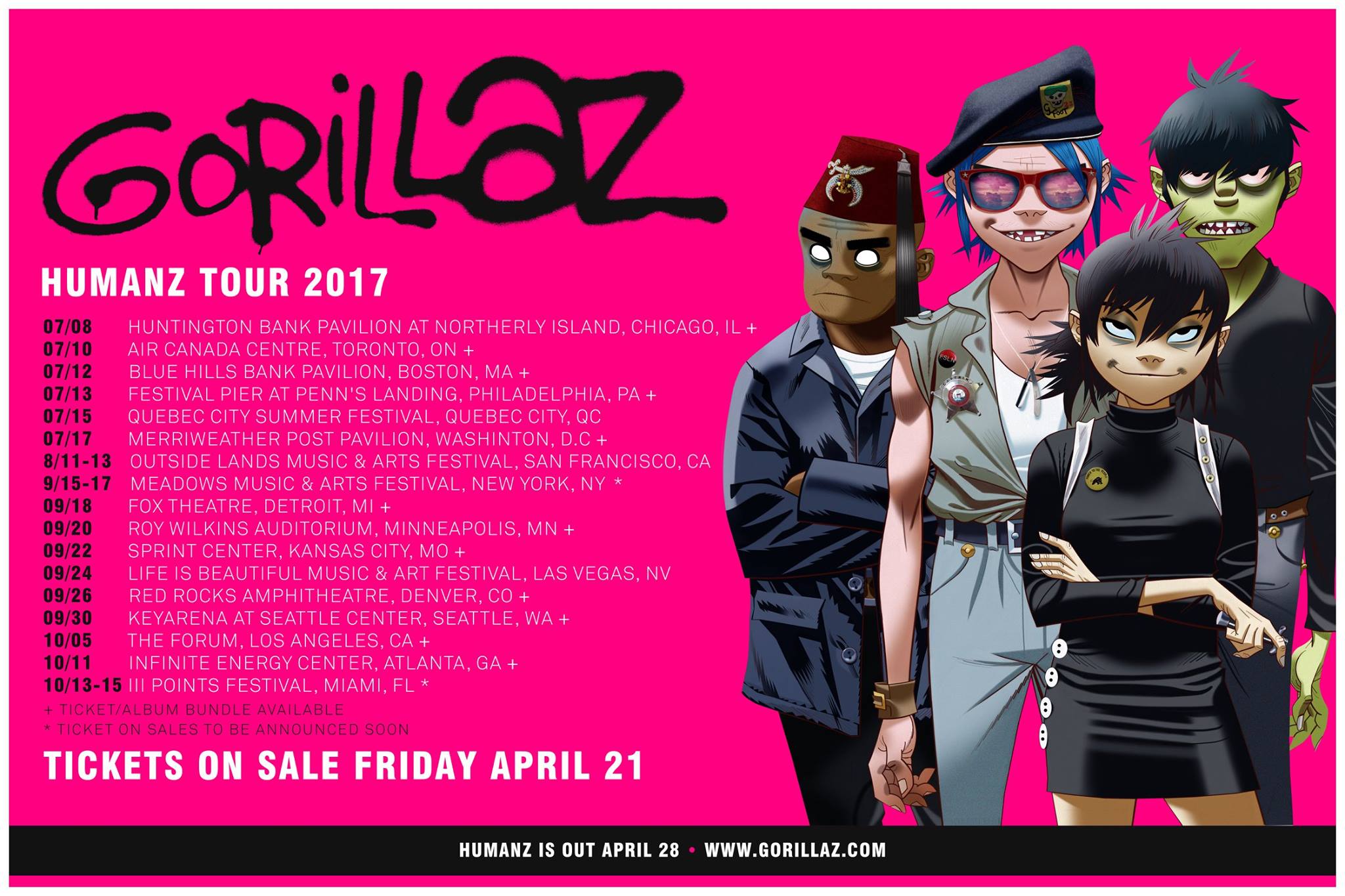 Gorillaz, Denver, 303 Magazine, Drew Boulos, Gorillaz Red Rocks, Red Rocks