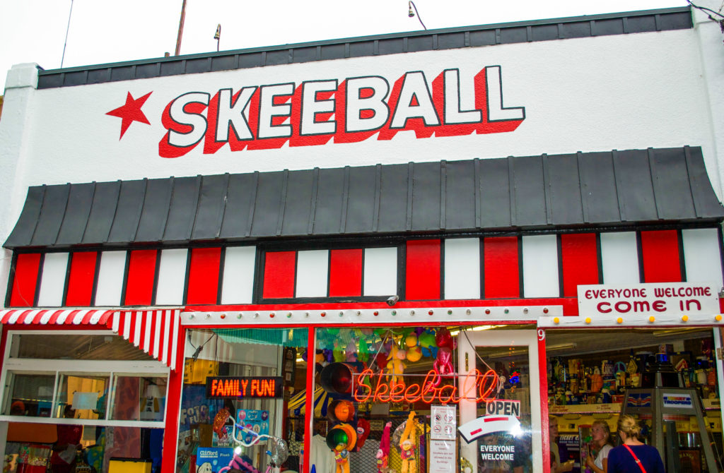 Manitou Arcade Skeeball room