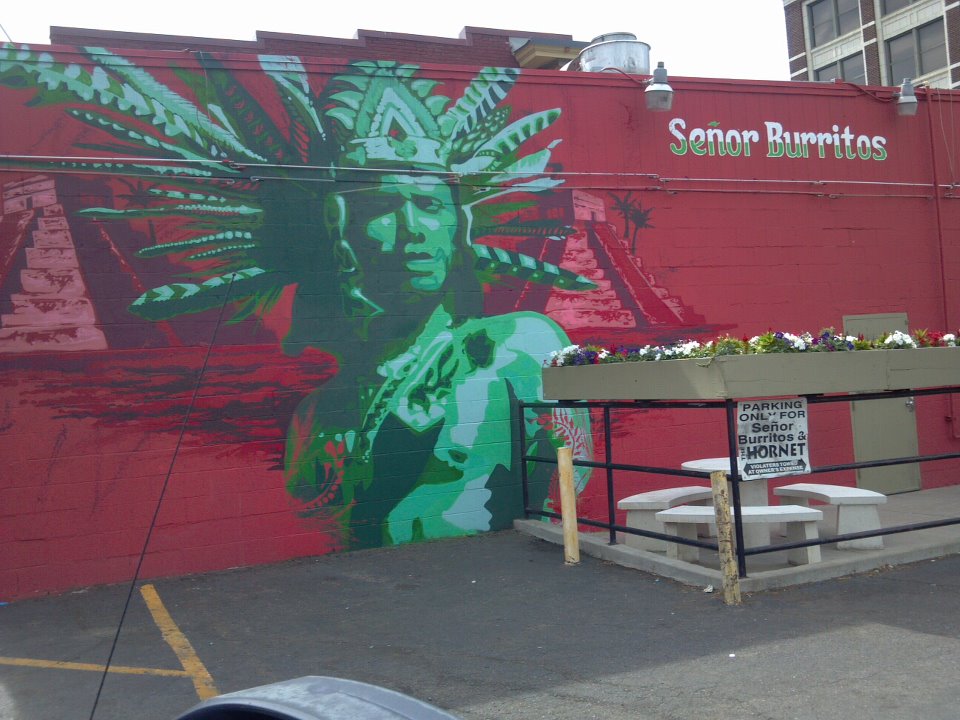 Senor Burritor, Denver Restaurant Murals, Bimmer T, Bimmer Torres