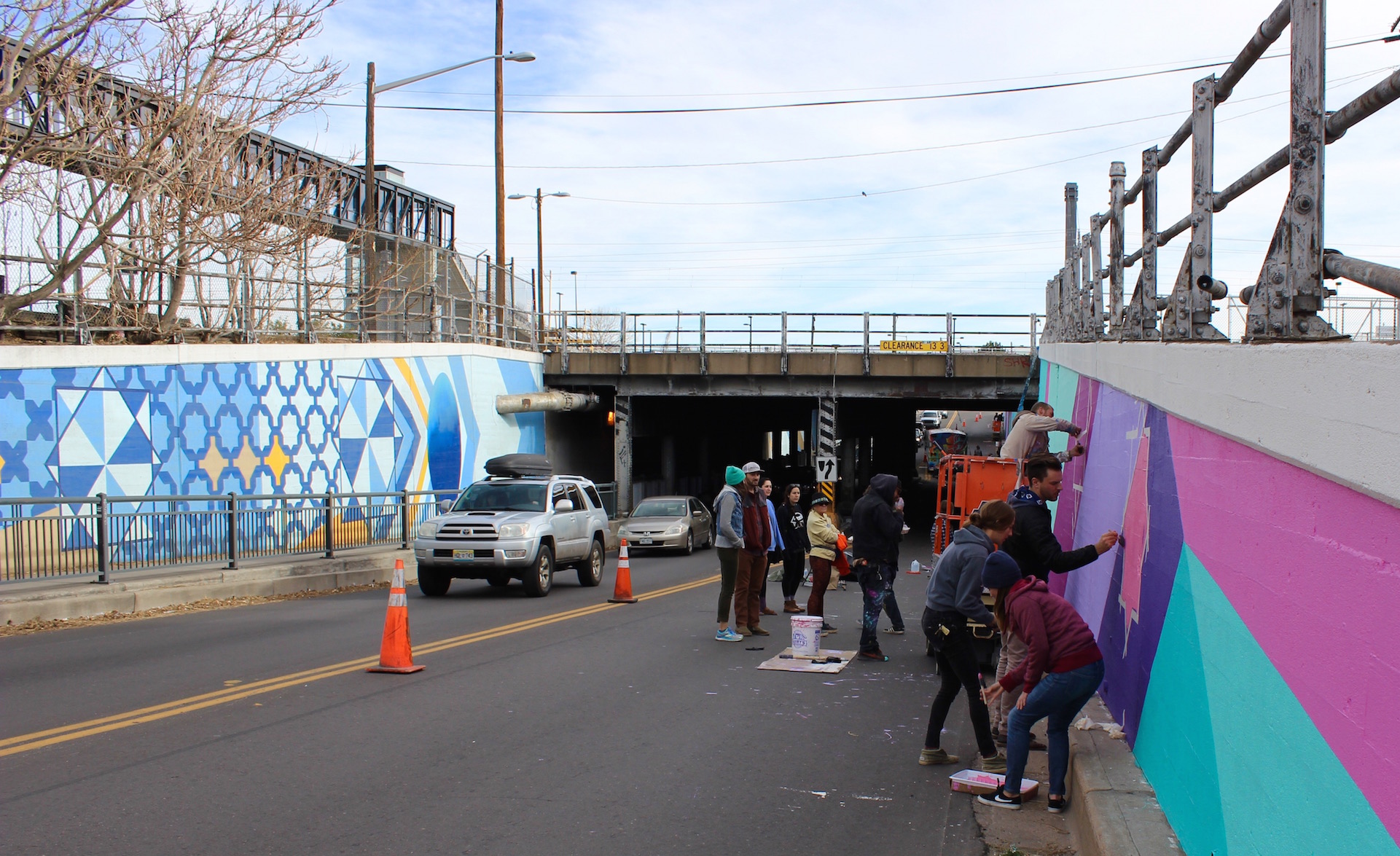 Volunteer Painting So-Gnar Denver, Denver street artists, Cori Anderson, 303 Magazine