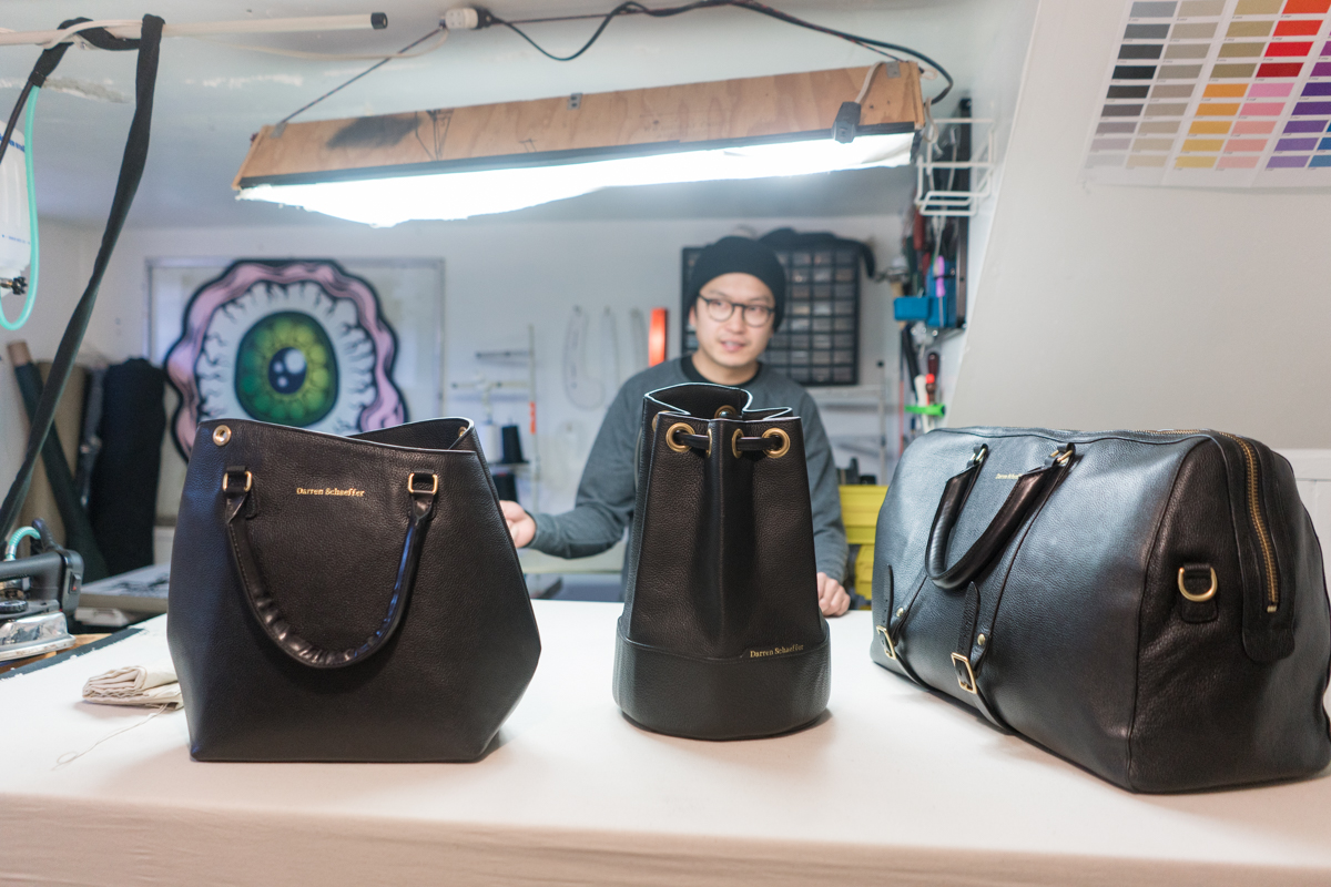 Darren Schaeffer, Leather Handbags, Denver Fashion, Joce Blake