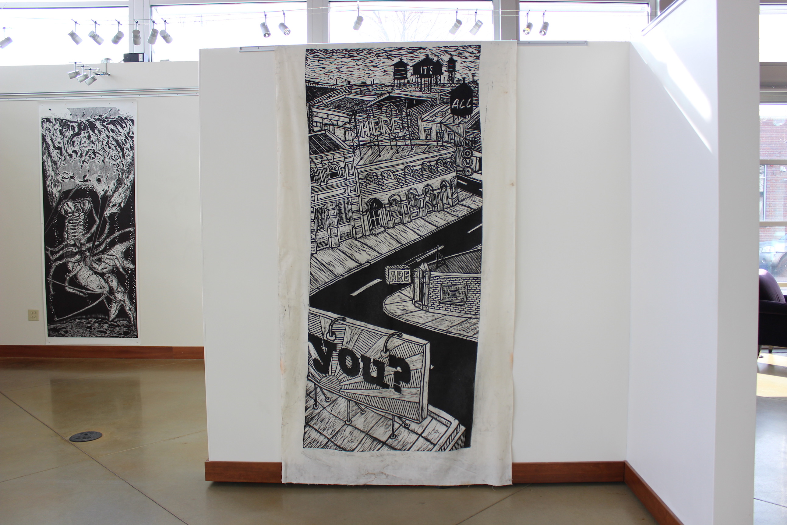 Giant Woodcuts, Cori Anderson, 303 Magazine, Art Gym Gallery Denver