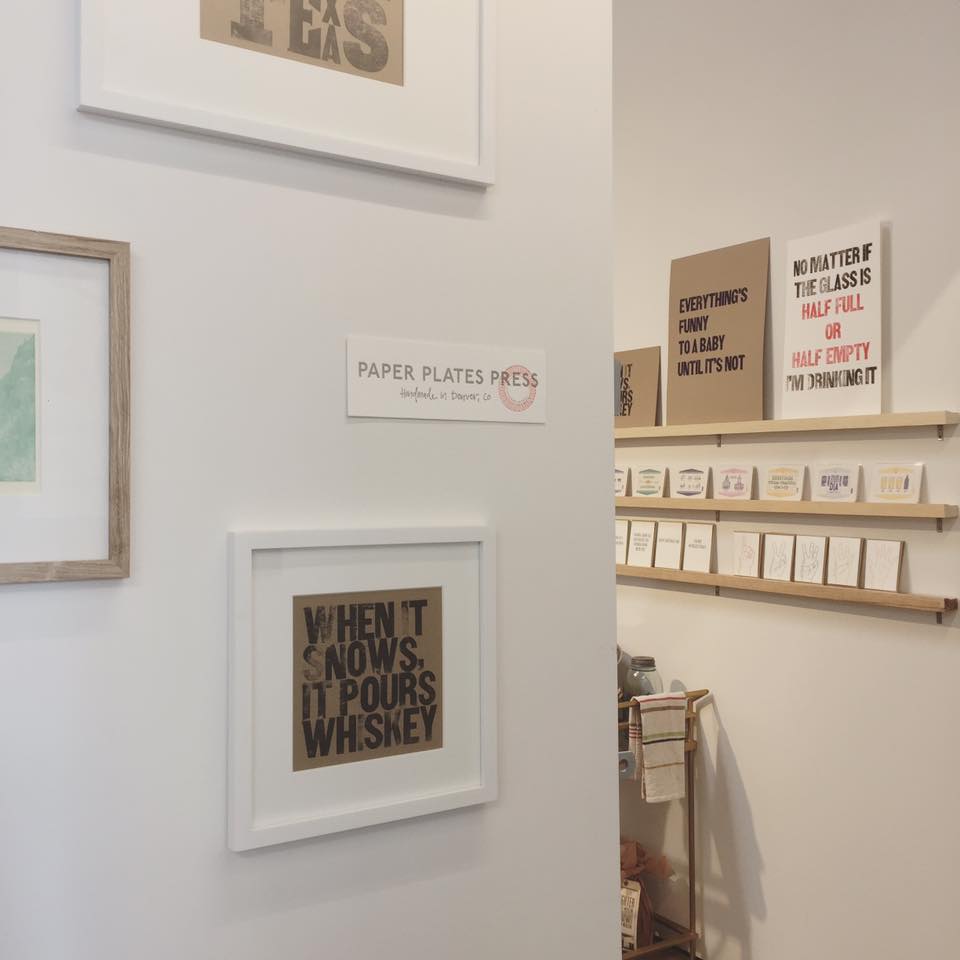 Paper Plates Press, Denver art galleries, art gallery denver