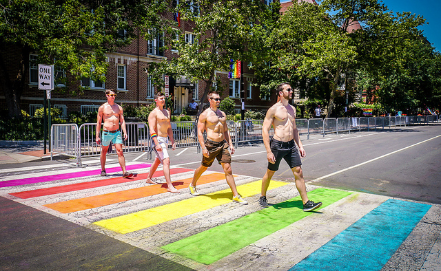 Rainbow crosswalk, rainbow, Ted Eytan, Flickr