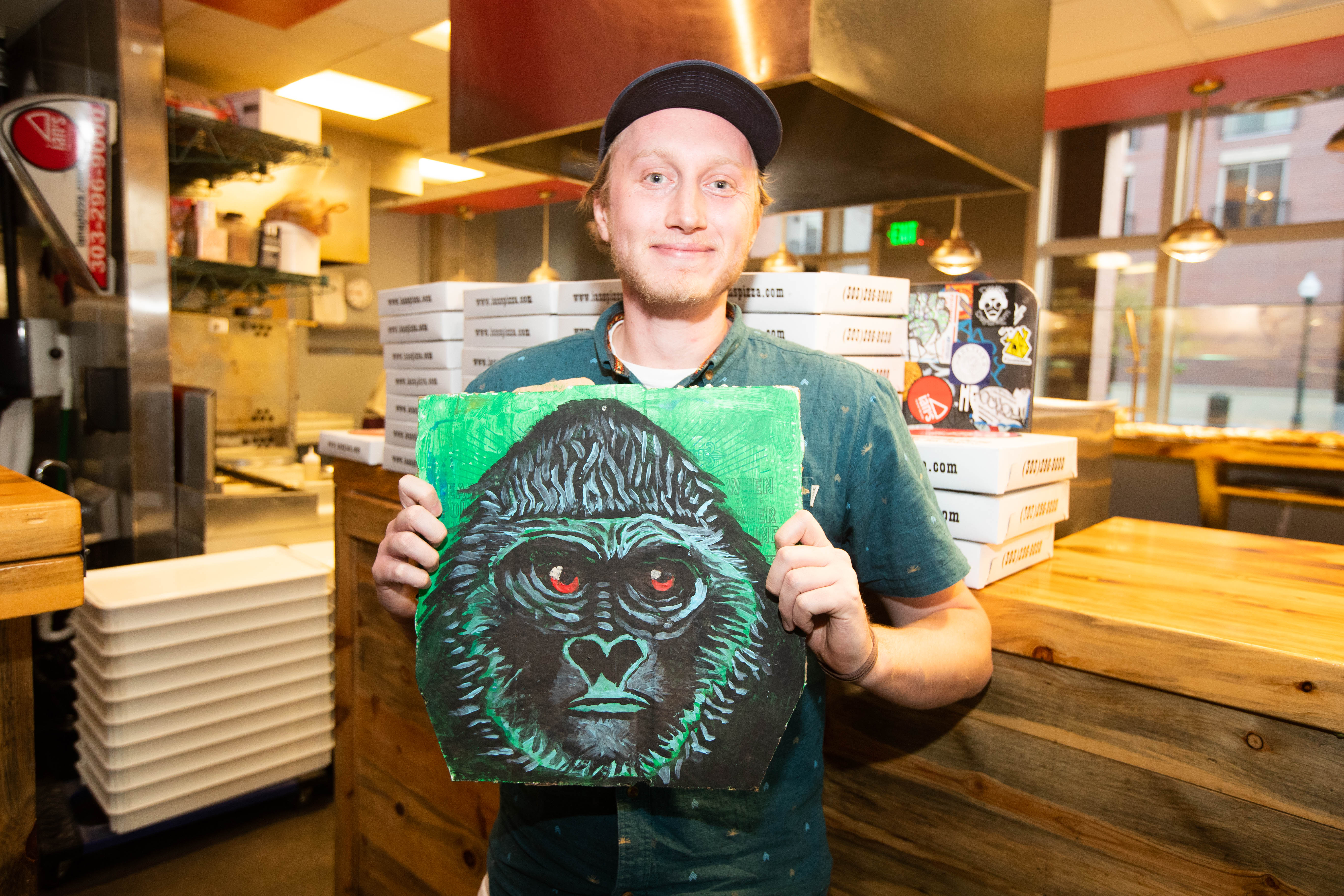 Local Part-Time Artist Uses Pizza Boxes as Canvases - 303 Magazine
