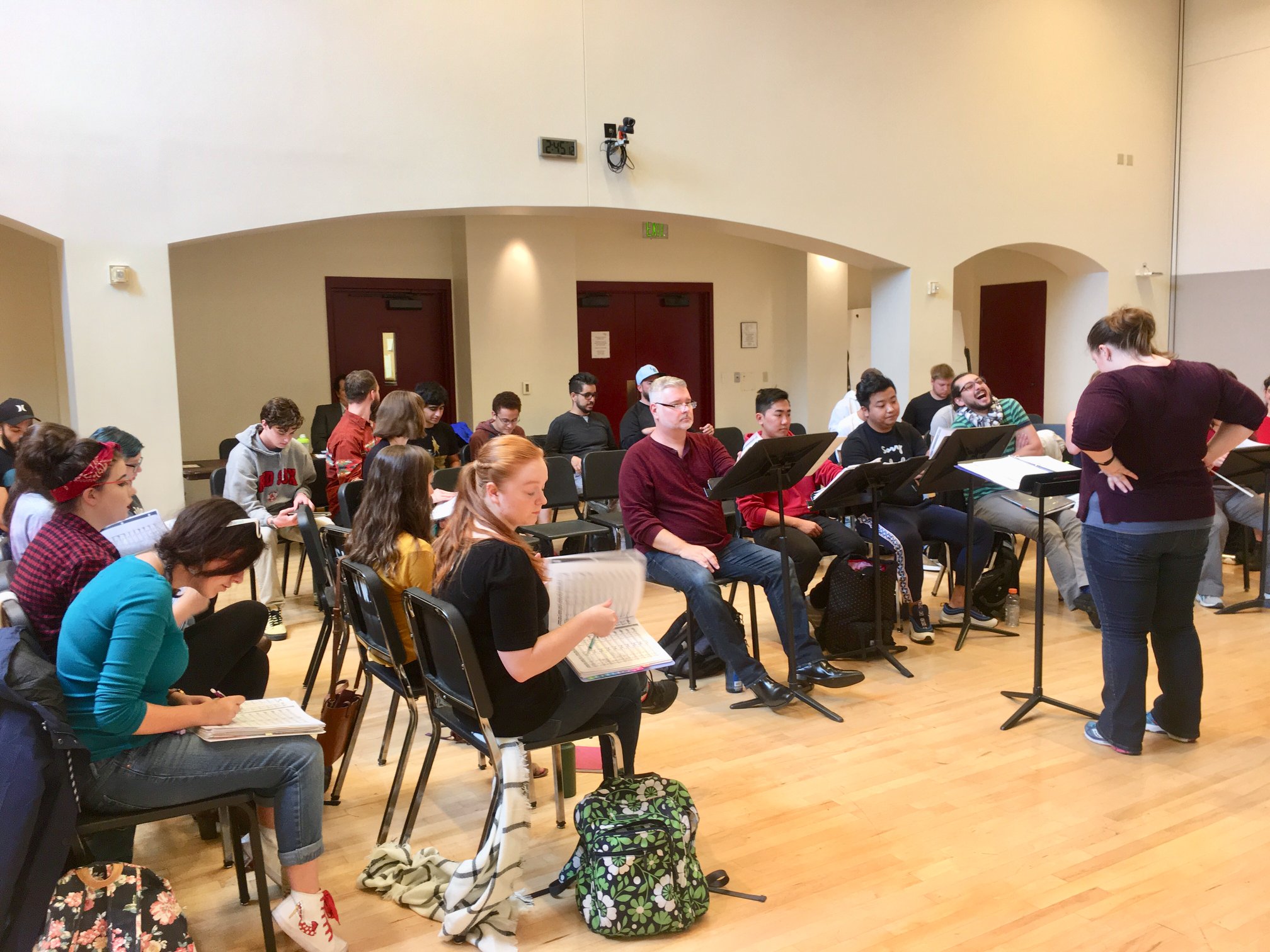 Opera students participate in rehearsals at Lamont School of Music