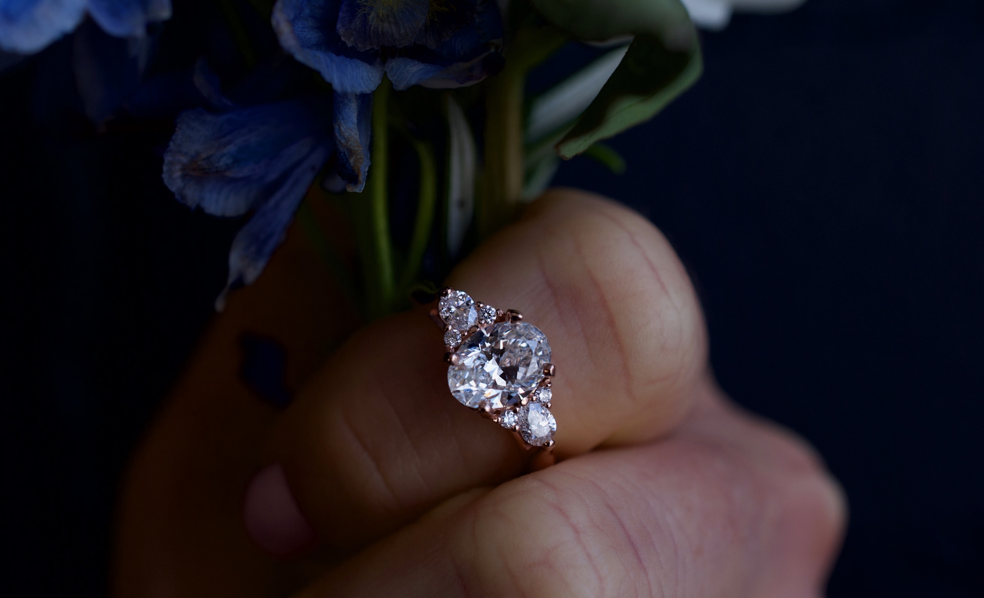 Sun-Burst Split Shank Double Halo Diamond Engagement Ring | R2200W | Valina Engagement  Rings