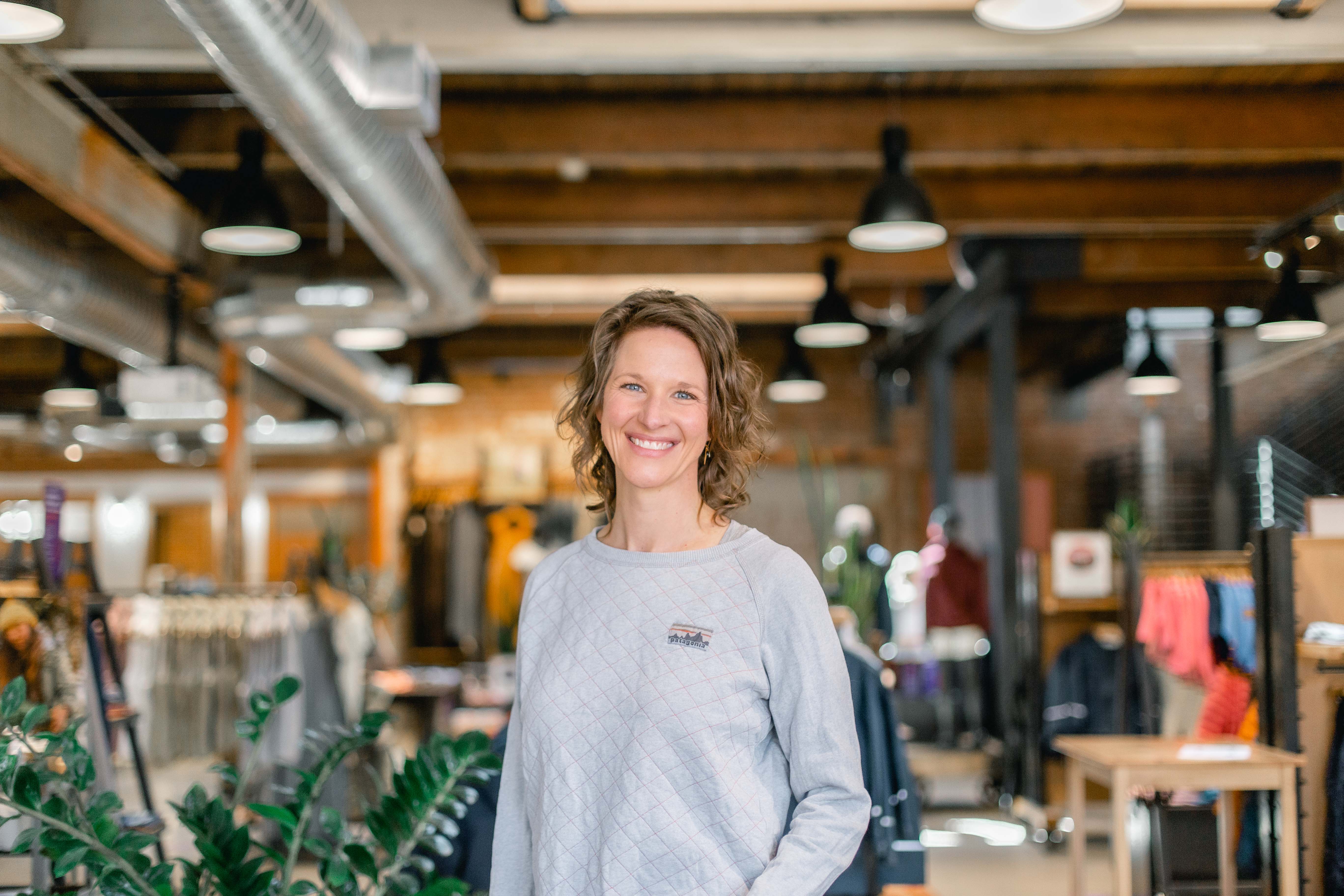 Photo of Denver Patagonia store manager, Christa Nenaber